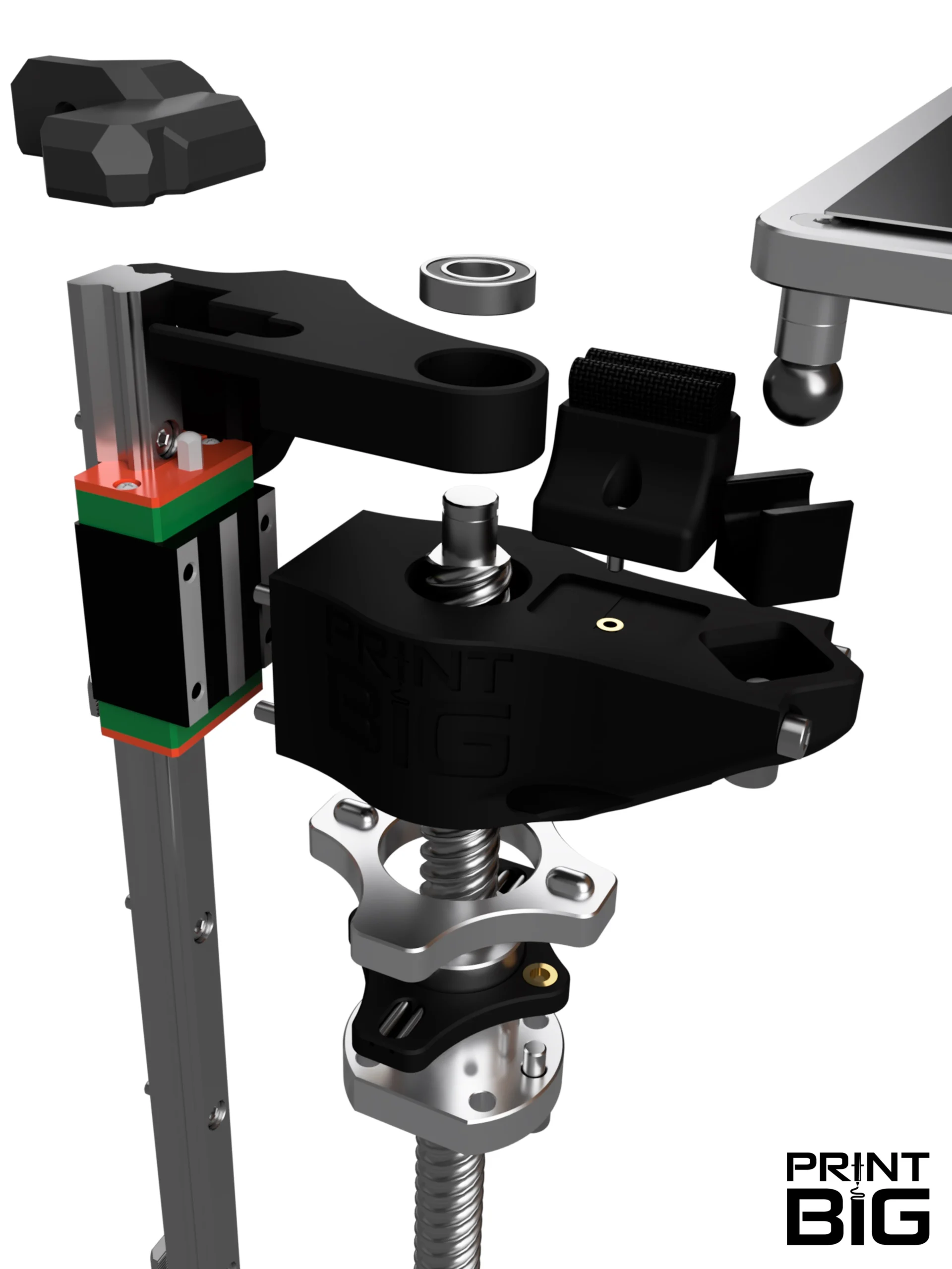 printbig Print Big Large Scale 3D Printing Upgrade Kits print-big.com high end additive manufacturing printer 800mm upgrade kit v-core 4 ratrig sfu1605 z axis