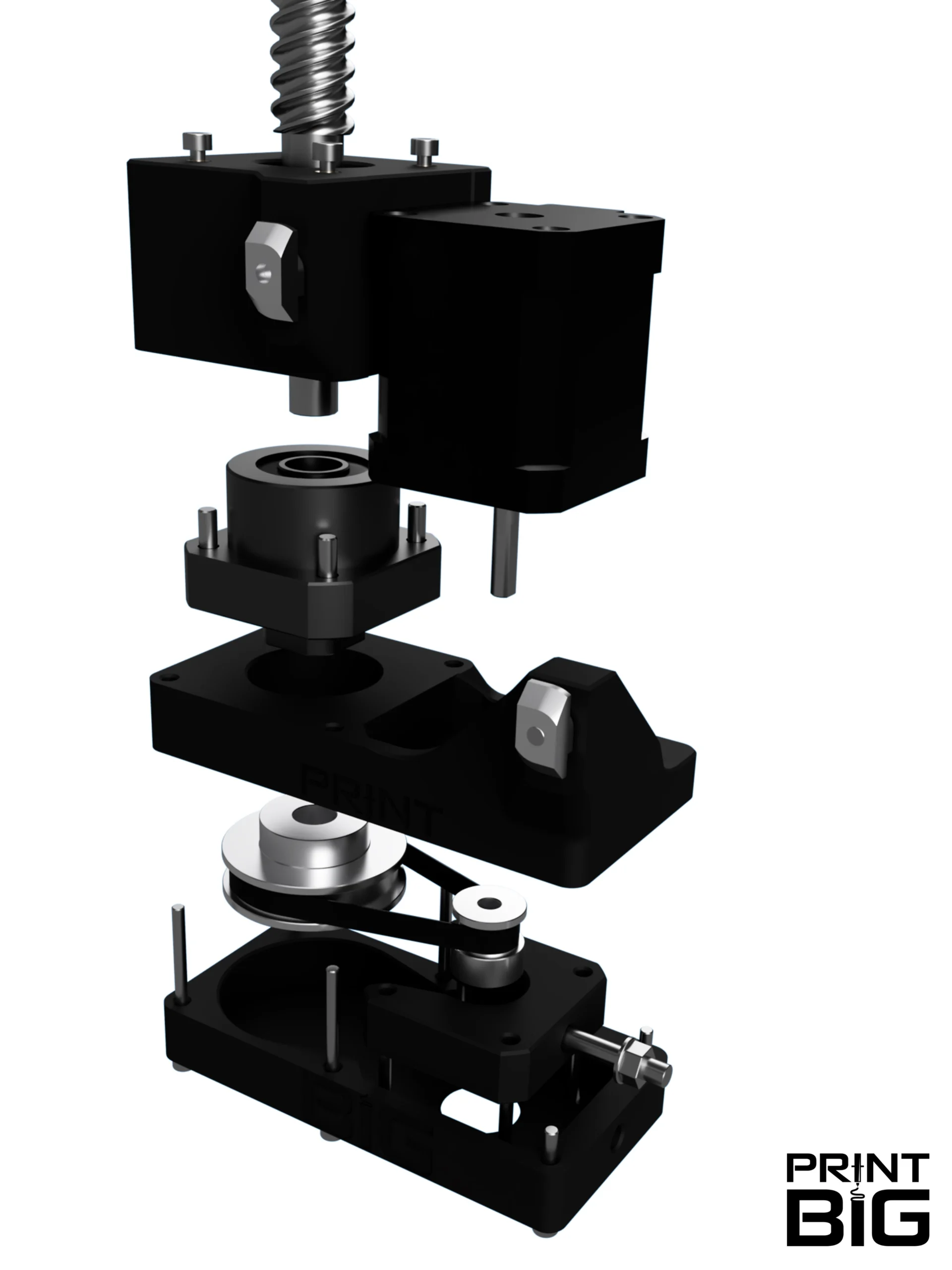 printbig Print Big Large Scale 3D Printing Upgrade Kits print-big.com high end additive manufacturing printer 800mm upgrade kit v-core 4 ratrig sfu1605 z axis