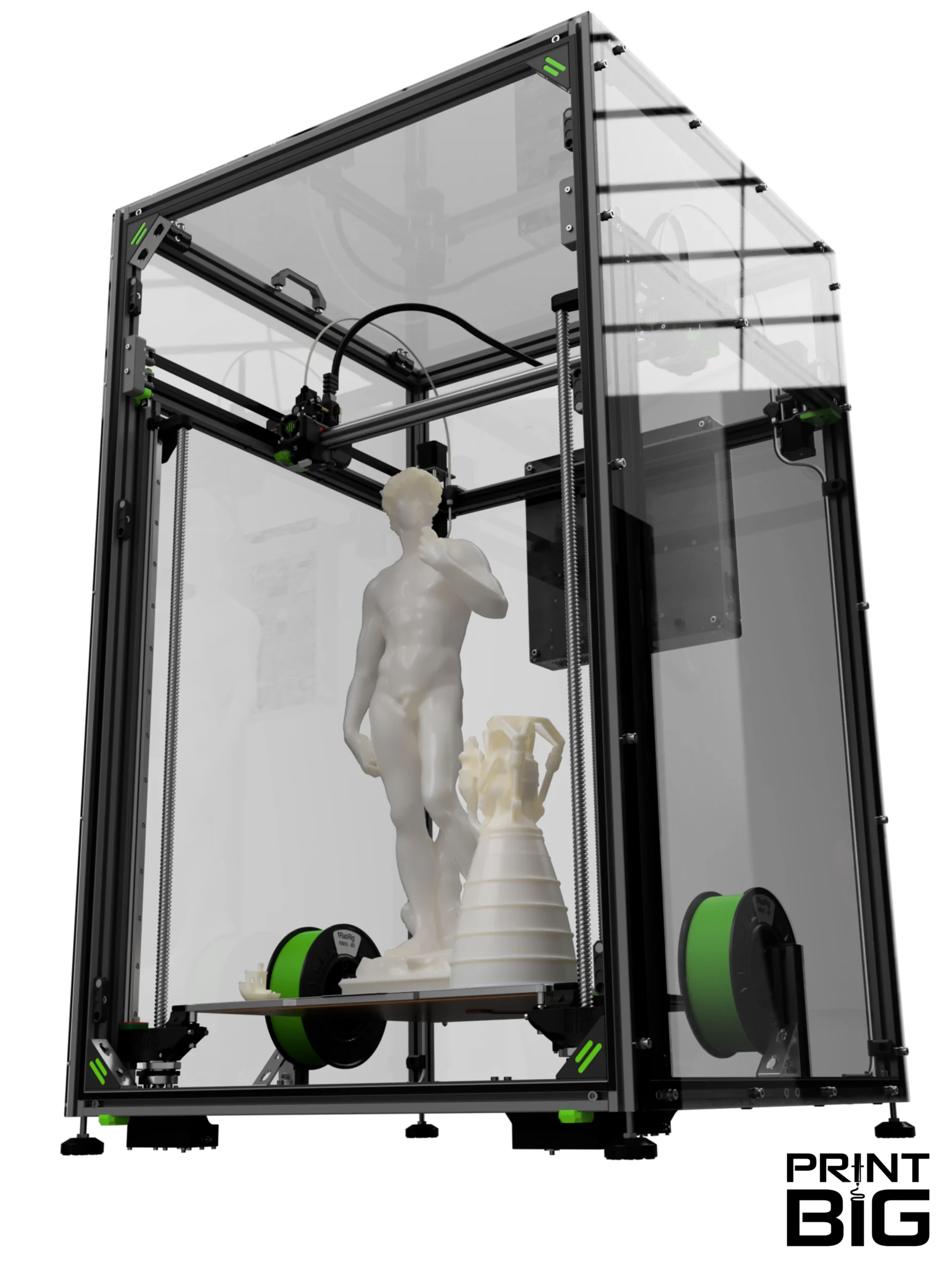 printbig Print Big Large Scale 3D Printing Upgrade Kits print-big.com high end additive manufacturing printer 800mm upgrade kit v-core 4 ratrig sfu1605 z axis